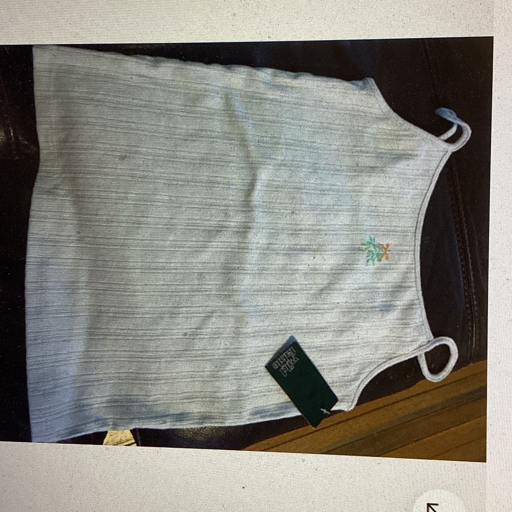 Girls Tank Top with Small Bow (Size S)
